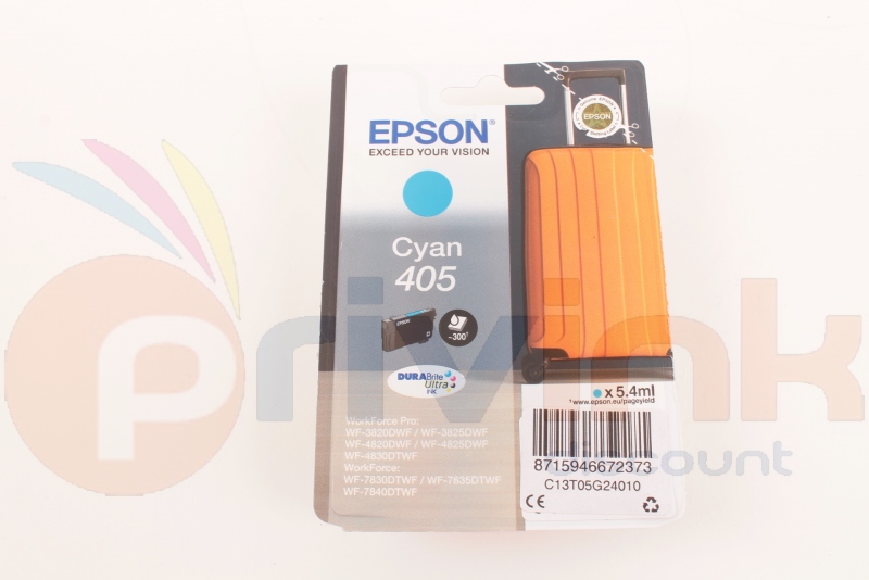 Cartouche d'encre EPSON 405 Valise Cyan