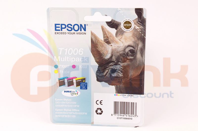 Lot de cartouches d'encre - 3 COULEURS - T1006 Série...