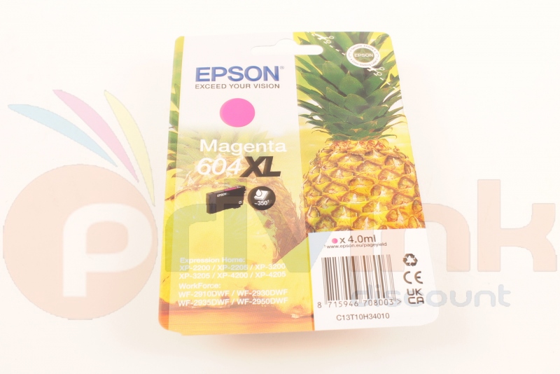 Epson 604 Jaune Ananas, Cartouche d'encre d'origine, XP-2200, XP