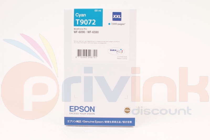 Cartouche d'encre - CYAN (bleu) -  T9072 (C13T9...