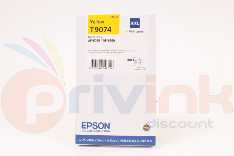Cartouche d'encre - JAUNE -  T9074 (C13T90744010)