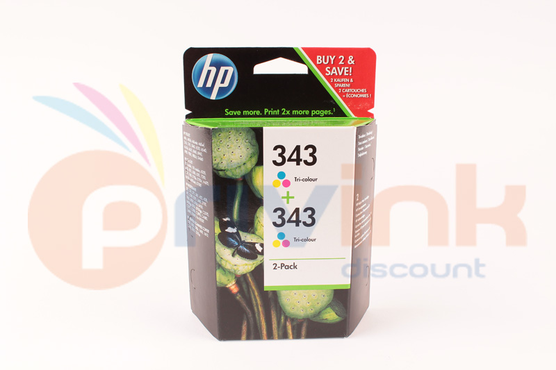 Lot de cartouches d'encre - 3 COULEURS - 343 (CB332EE)