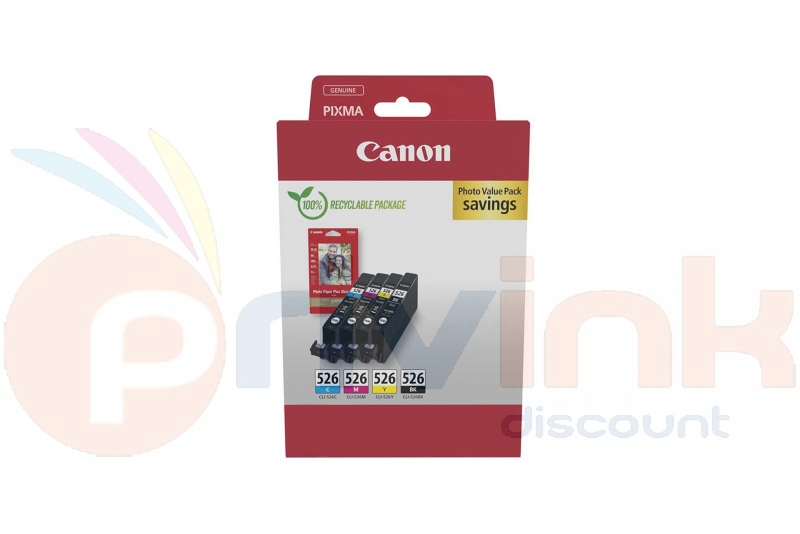 Lot de cartouches d'encre - 4 COULEURS -  CLI52...