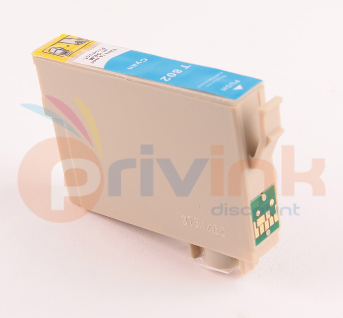 Cartouche d'encre - CYAN (bleu) -  Générique correspondant à T0802 Série Colibri (C13T08024011)