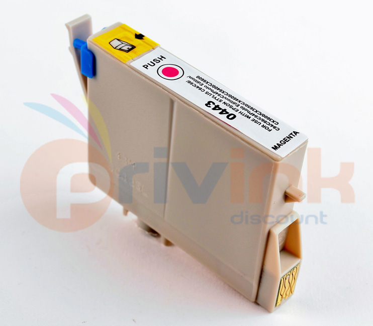 Cartouche d'encre - MAGENTA (rouge) -  Générique correspondant à T0443 Série Parasol (C13T044340)