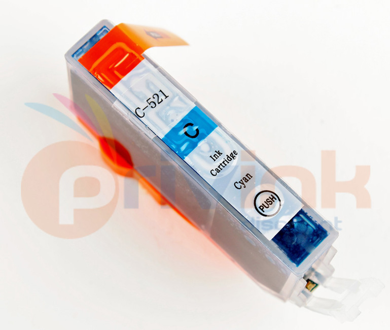 Cartouche d'encre - CYAN (bleu) -  Générique correspondant à CLI521C (2934B001)