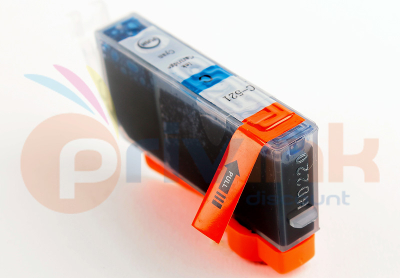 Cartouche d'encre - CYAN (bleu) -  Générique correspondant à CLI521C (2934B001)