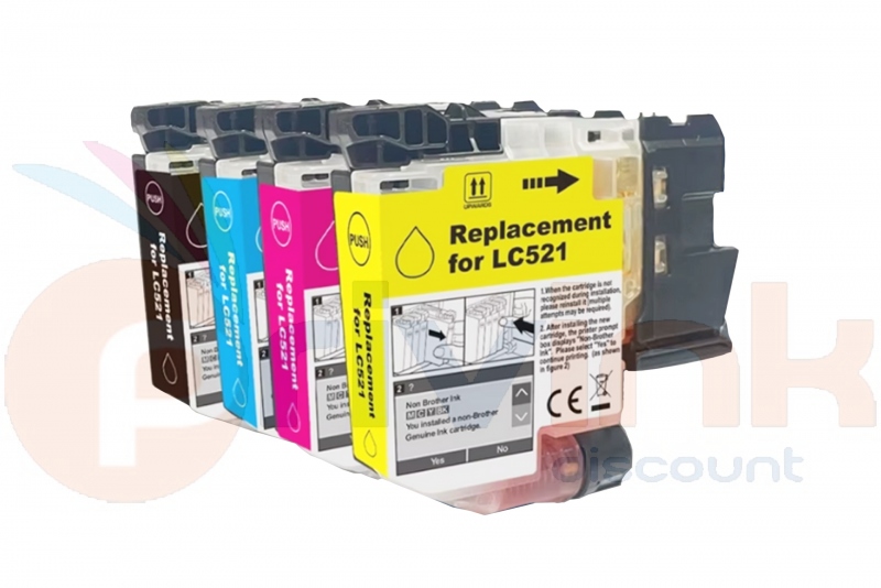 Lot de cartouches d'encre - 4 COULEURS -  Génér...