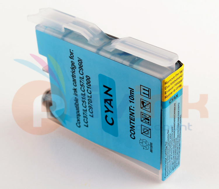 Cartouche d'encre - CYAN (bleu) -  Générique correspondant à LC-1000C (LC1000C)