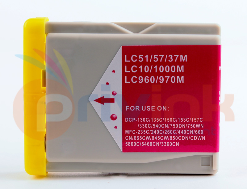 Cartouche d'encre - MAGENTA (rouge) -  Générique correspondant à LC-1000M (LC1000M)