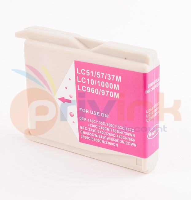 Cartouche d'encre - MAGENTA (rouge) -  Générique correspondant à LC-1000M (LC1000M)