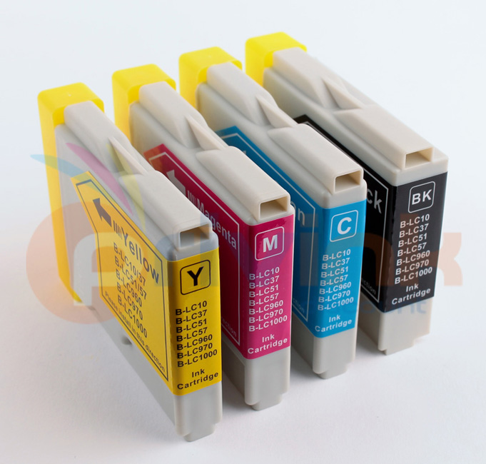 Lot de cartouches d'encre - 4 COULEURS -  Générique correspondant à LC970_BKCMY (LC970VALBP)
