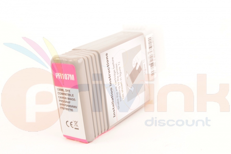 Cartouche d'encre - MAGENTA (rouge) -  Générique correspondant à PFI107 (6707B001)