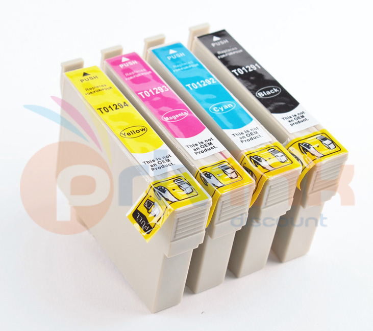 Cartouche encre Epson T1295 - Lot de 4 cartouches compatibles +