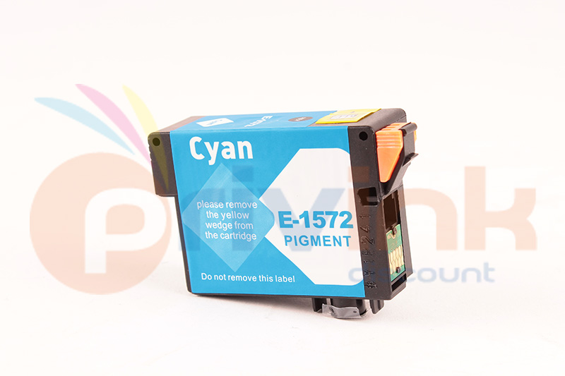 Cartouche d'encre - CYAN (bleu) -  Générique correspondant à T1572 Série Tortue (C13T15724010)
