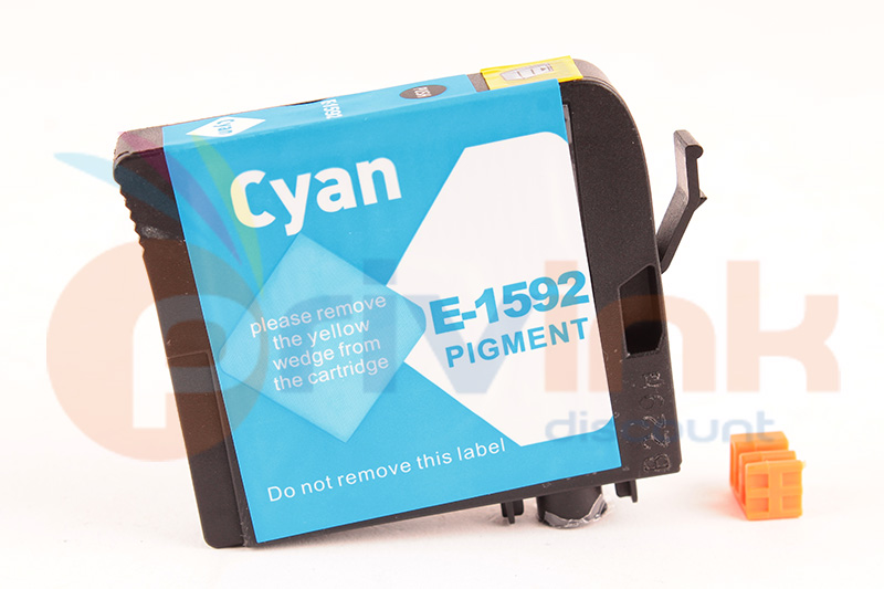 Cartouche d'encre - CYAN (bleu) -  Générique correspondant à T1592 Série Martin-pêcheur (C13T15924010)