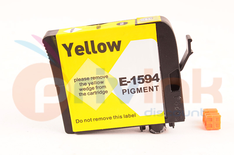 Cartouche d'encre - JAUNE -  Générique correspondant à T1594 Série Martin-pêcheur (C13T15944010)